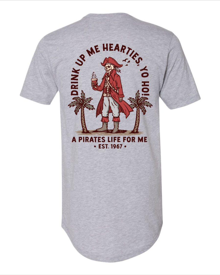 A Pirates Coffee Life for Me - Long Body T-Shirt