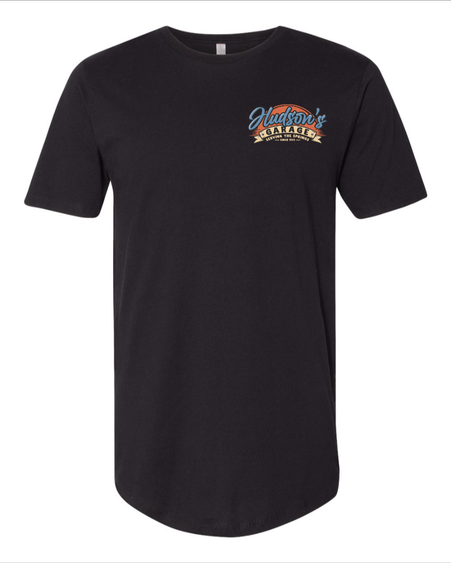 Hudson's Garage - Long Body T-Shirt