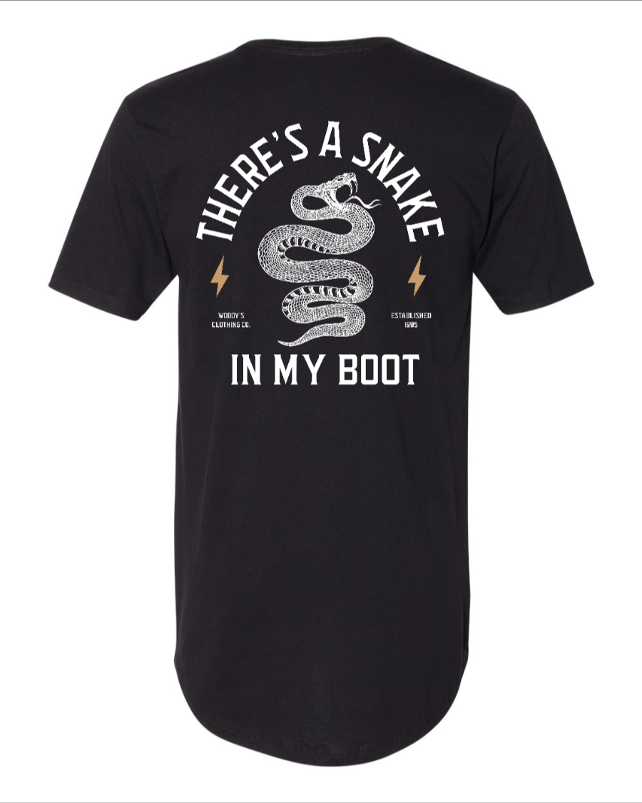 Snake in My Boot - Long Body T-Shirt