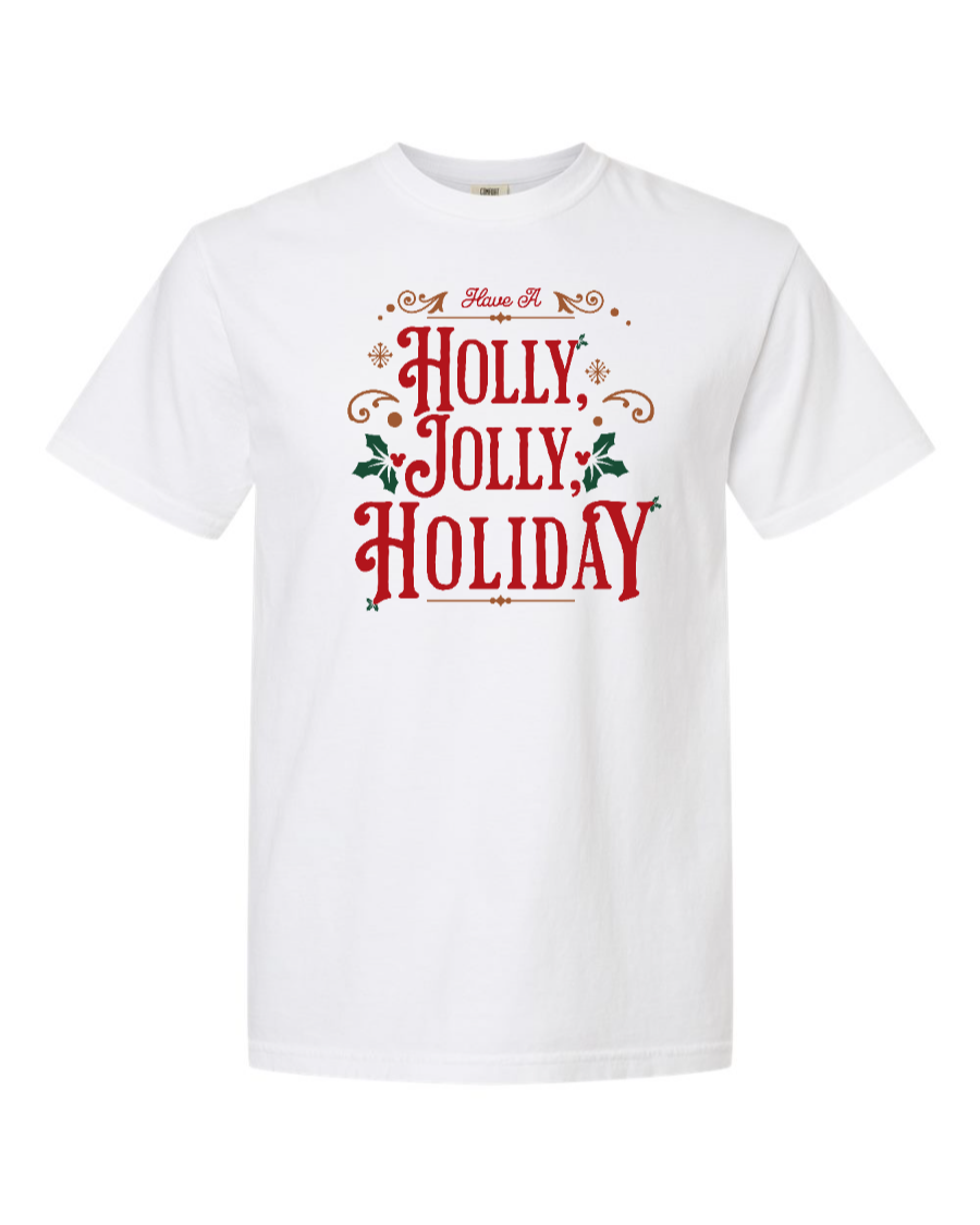 Holly, Jolly Holiday - 100% Cotton