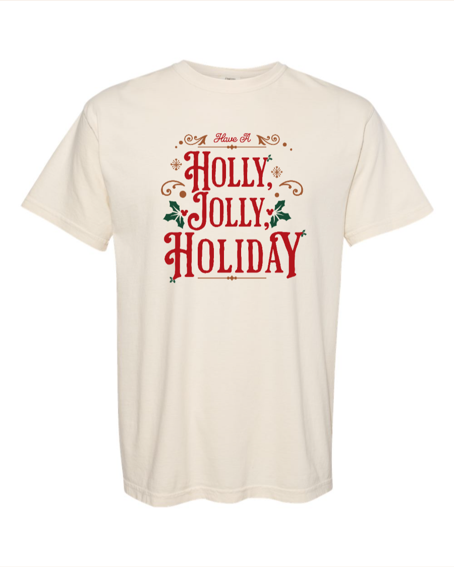 Holly, Jolly Holiday - 100% Cotton