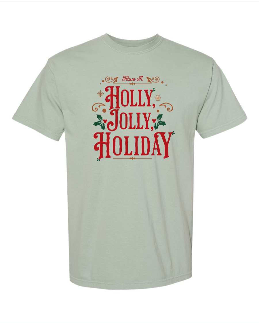 Holly, Jolly Holiday - 100% Cotton