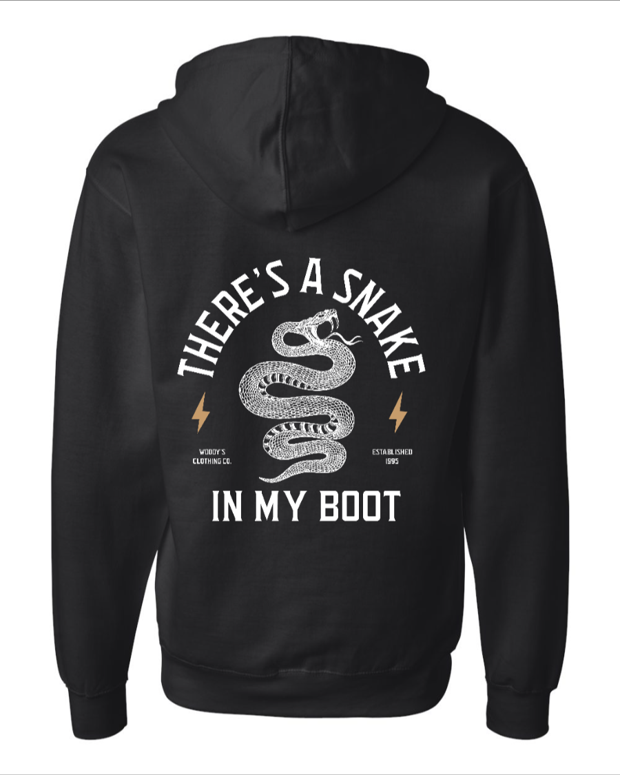 Snake in My Boot Mid-weight Full-Zip Hooded Sweatshirt
