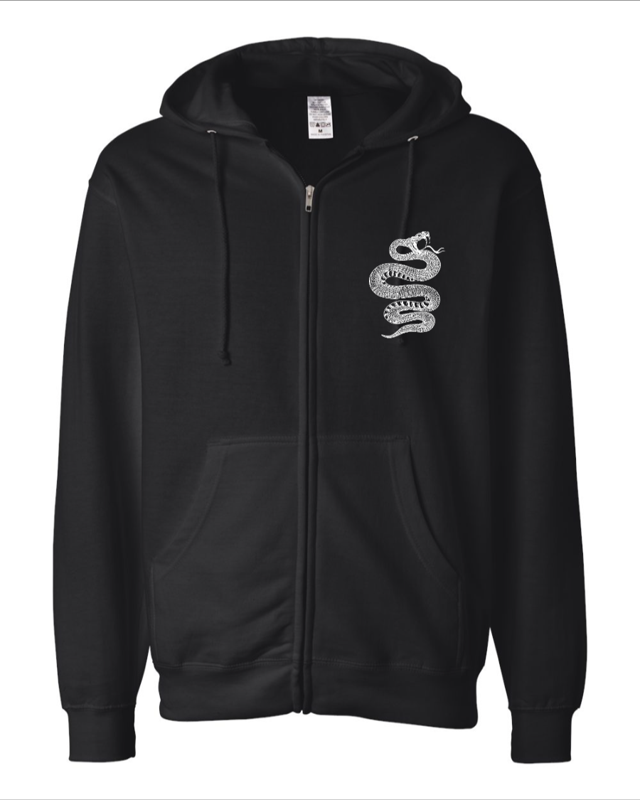 Snake in My Boot Mid-weight Full-Zip Hooded Sweatshirt