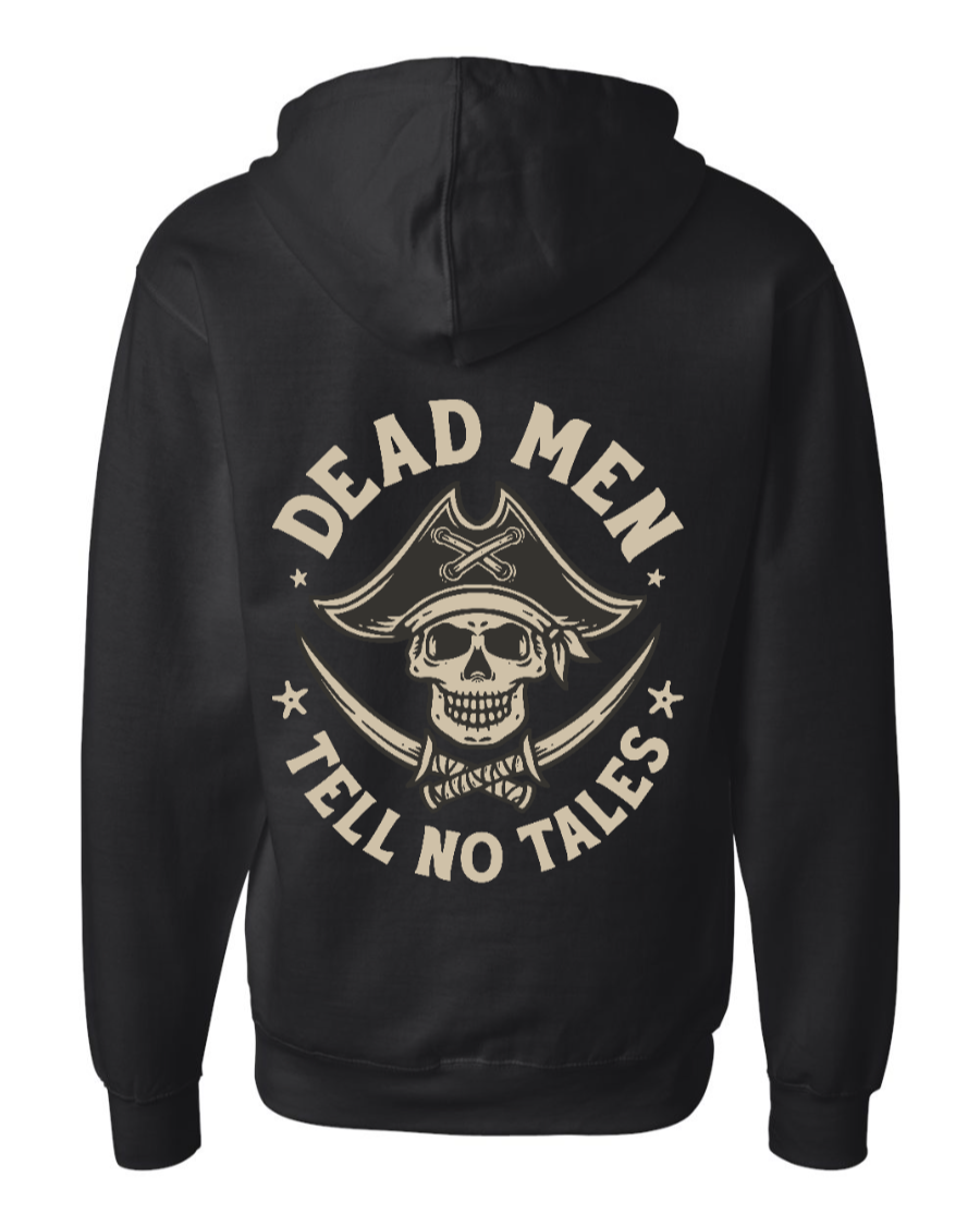 Dead Men Tell No Tales Mid-weight Full-Zip Hoodie