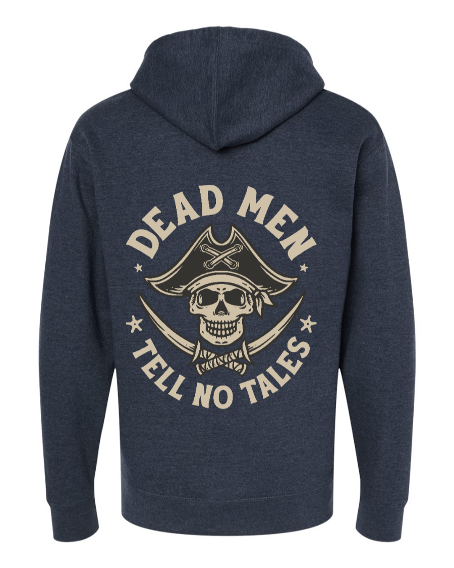 Dead Men Tell No Tales Mid-weight Full-Zip Hoodie