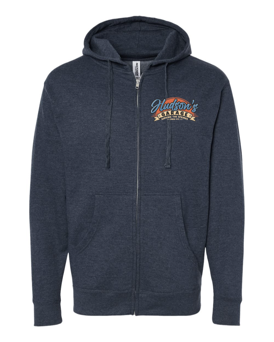 Hudson's Garage Mid-weight Full-Zip Hoodie