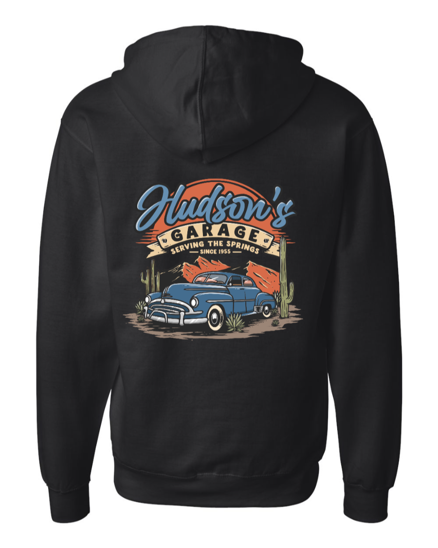 Hudson's Garage Mid-weight Full-Zip Hoodie