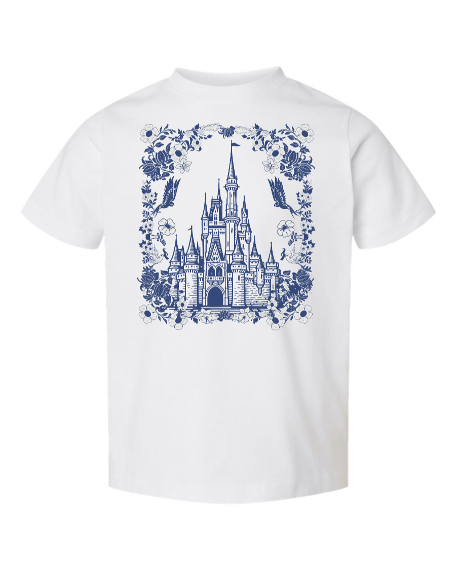 Floral Cinderella Castle TODDLER T-Shirt