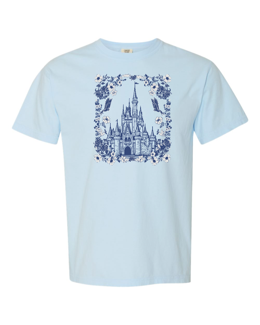 Floral Cinderella Castle - 100% Cotton