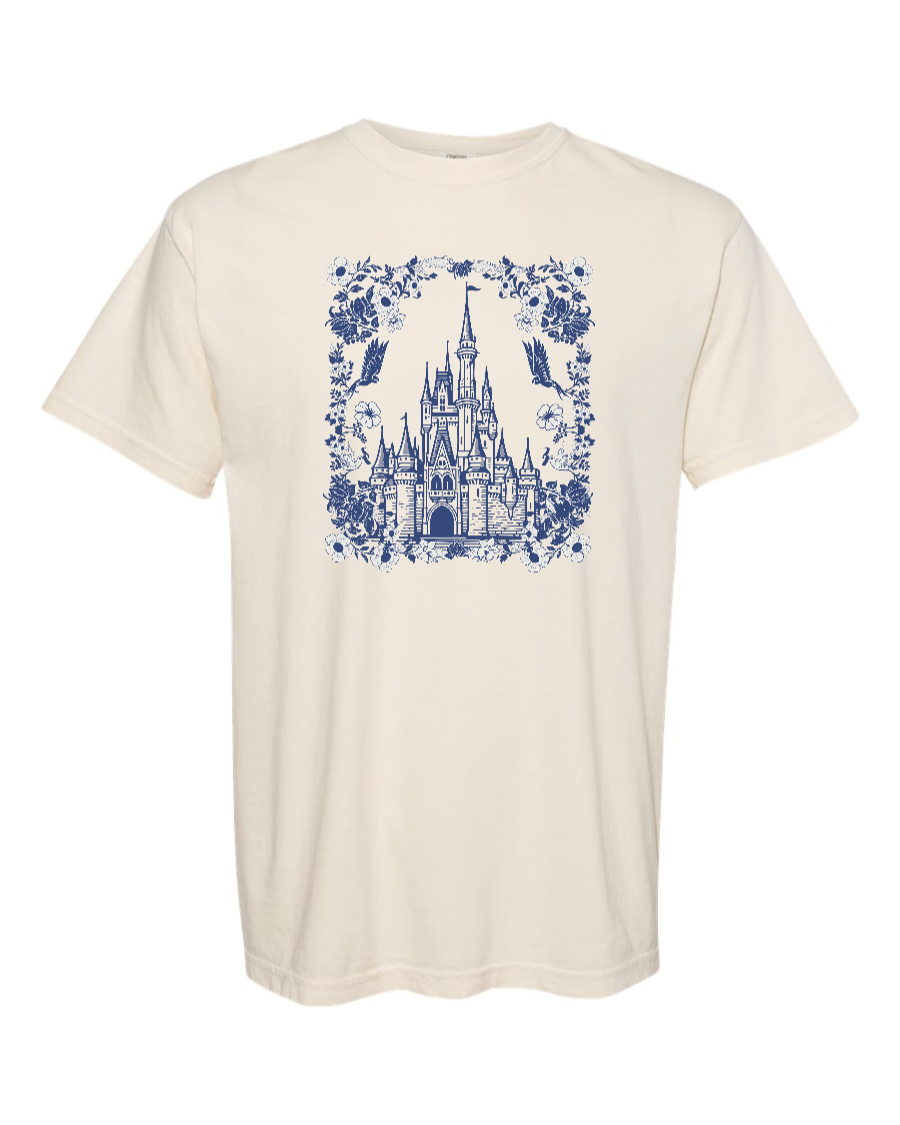 Floral Cinderella Castle - 100% Cotton
