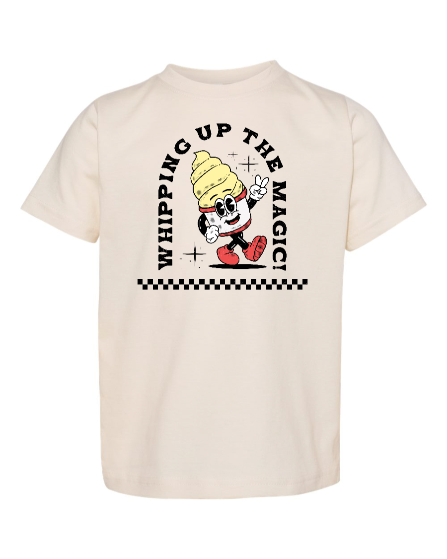 Toddler kids shirt by Corner of Main featuring colorful whimsical design, perfect for little ones who love magic and fun.