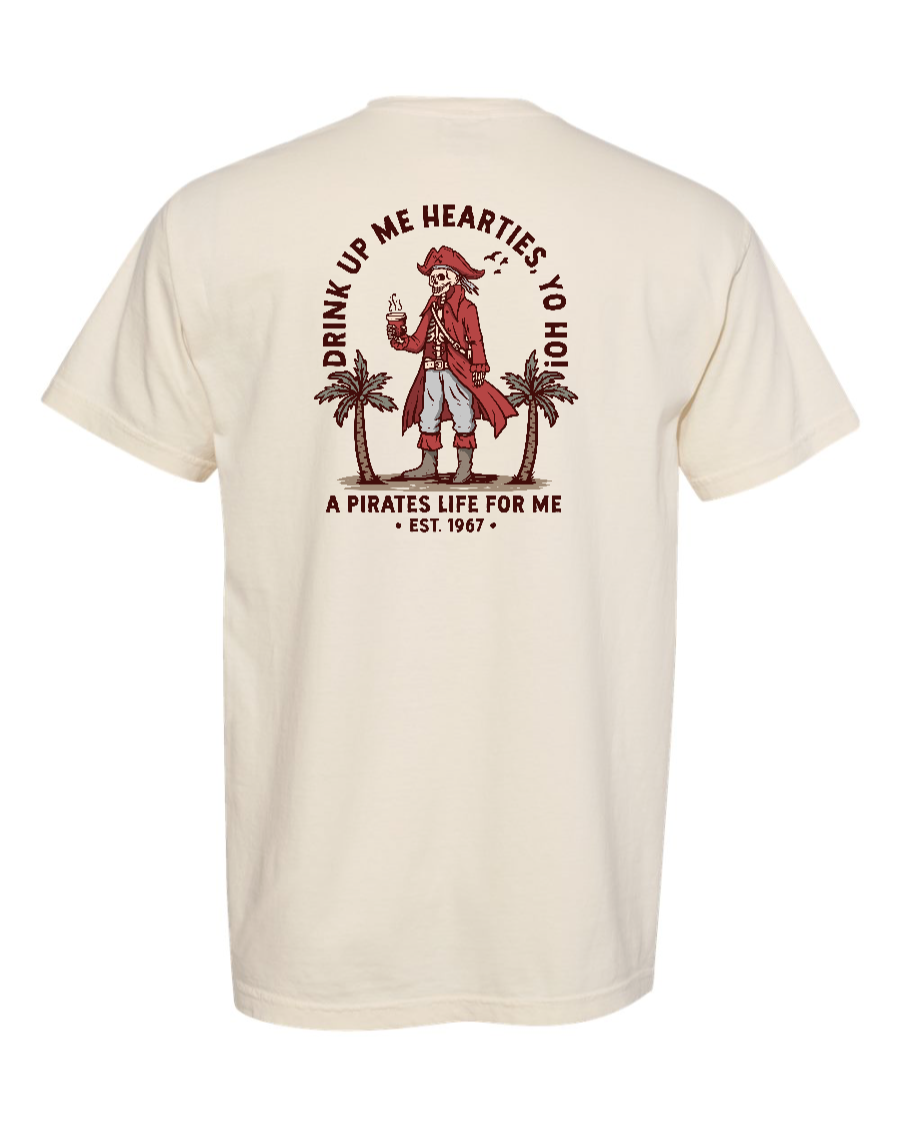 A Pirates Coffee Life T-Shirt - 100% Cotton