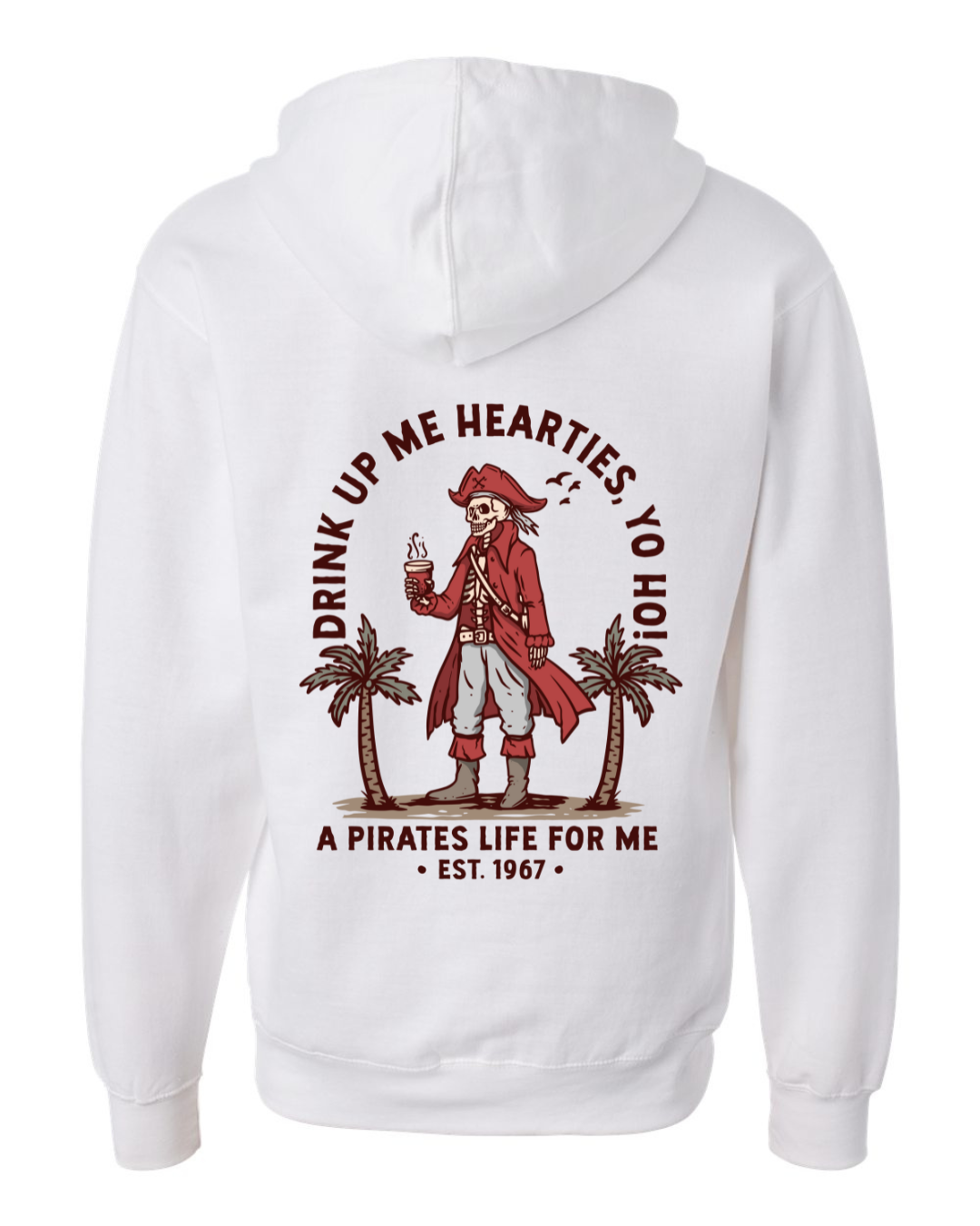 A Pirates Coffee Life Mid-weight Full-Zip Hoodie