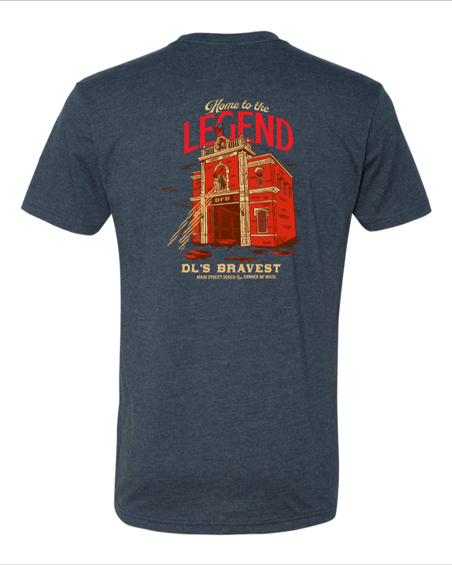 Home to the Legend - Firestation - Next Level T-Shirt