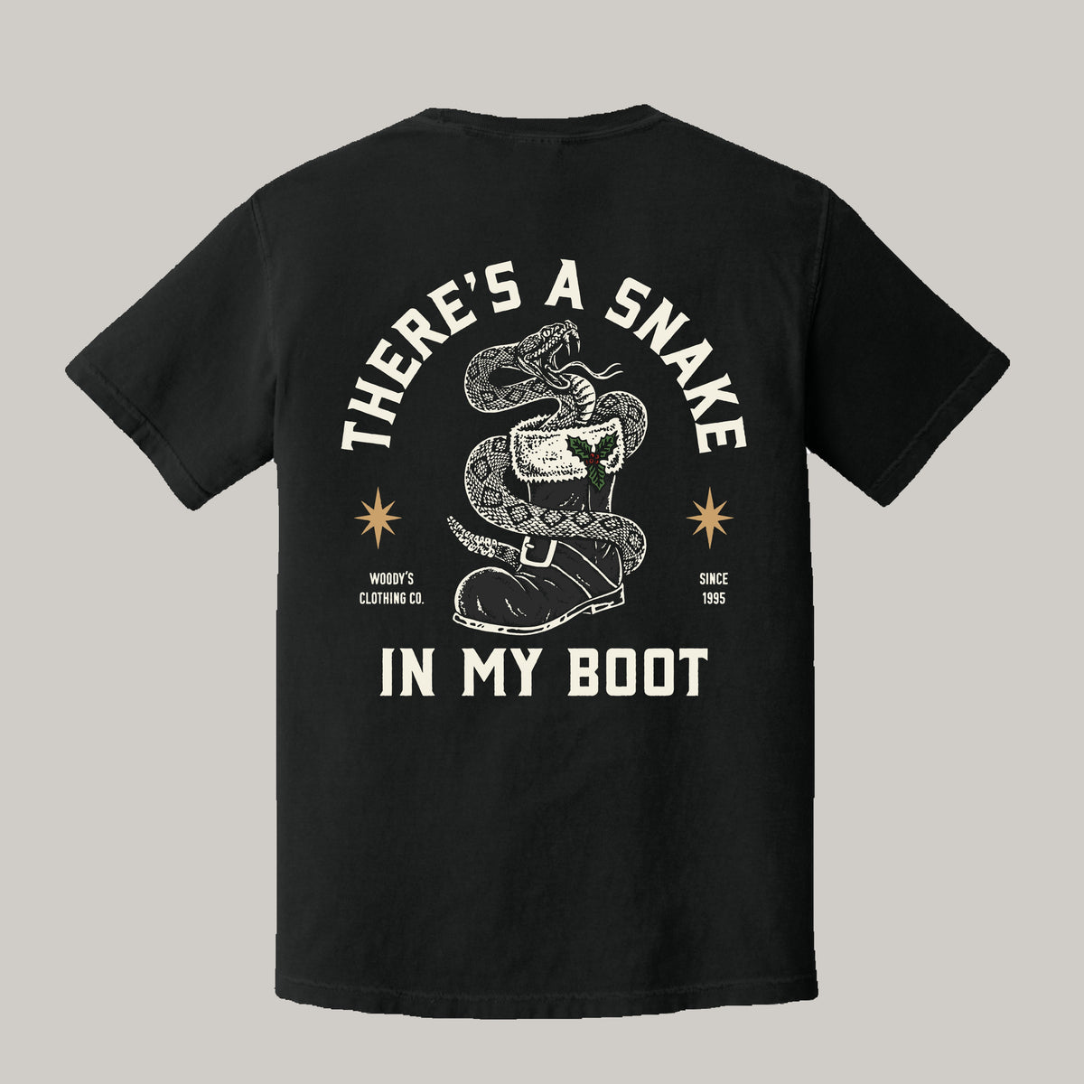 Christmas Snake in My Boot - 100% Cotton