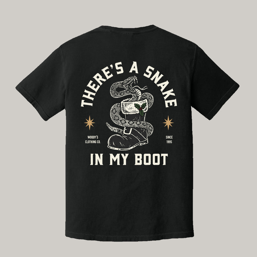 Christmas Snake in My Boot - 100% Cotton