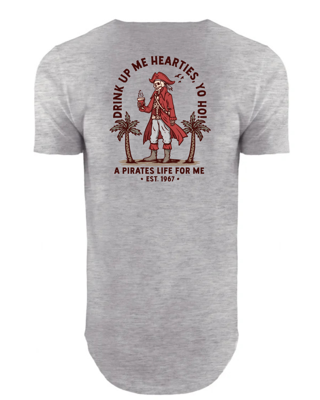 A Pirates Coffee Life for Me - Long Body T-Shirt