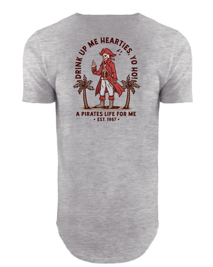 A Pirates Coffee Life for Me - Long Body T-Shirt