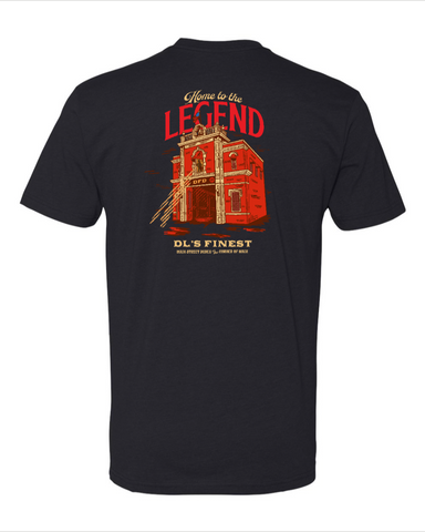 Home to the Legend - Firestation - Next Level T-Shirt