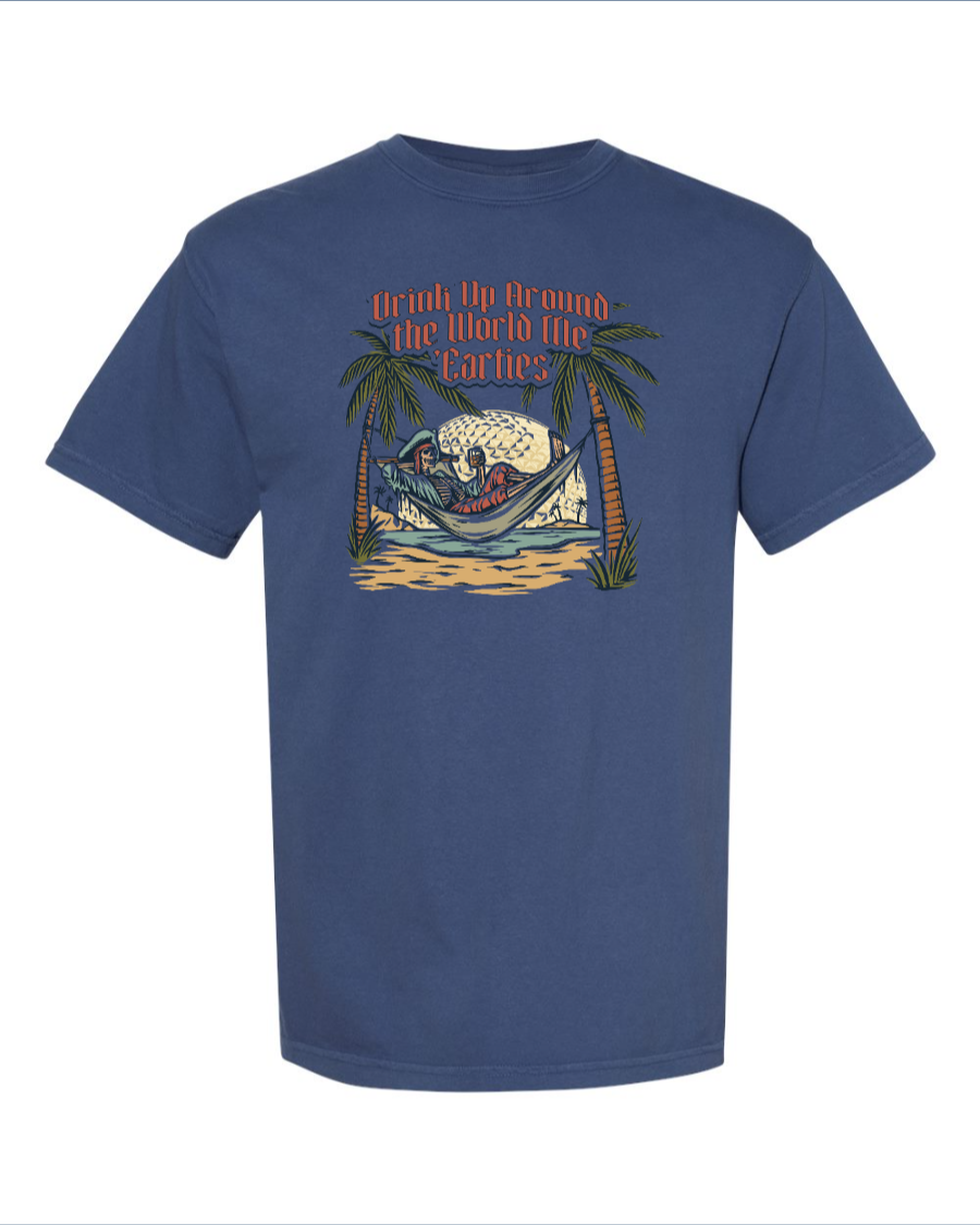 Drink Up Around the World Me 'Earties - 100% Cotton