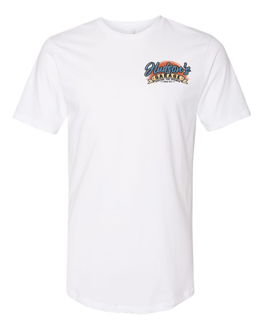 Hudson's Garage - Long Body T-Shirt