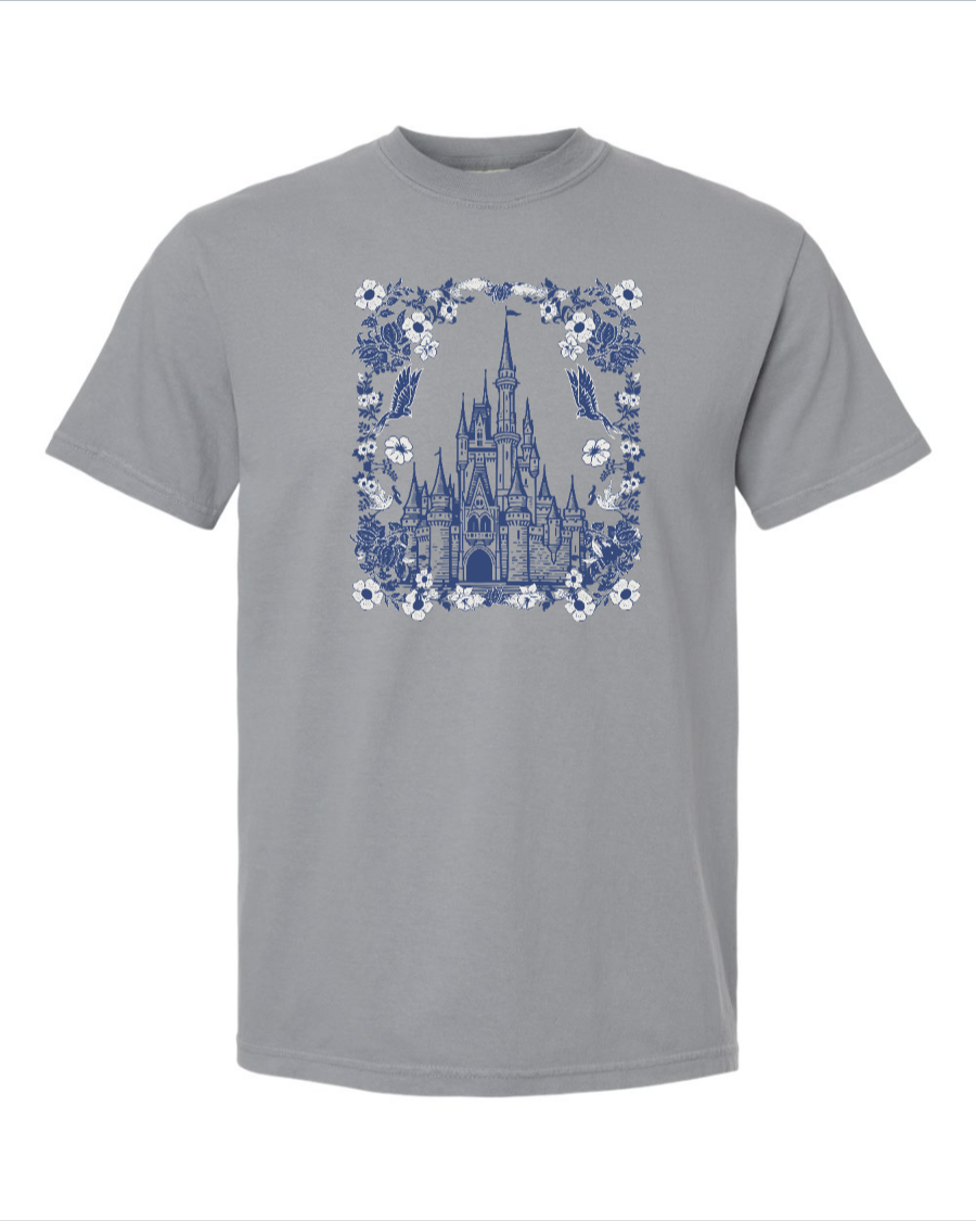 Floral Cinderella Castle - 100% Cotton