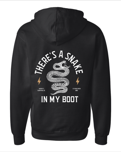 Snake in My Boot Mid-weight Full-Zip Hooded Sweatshirt