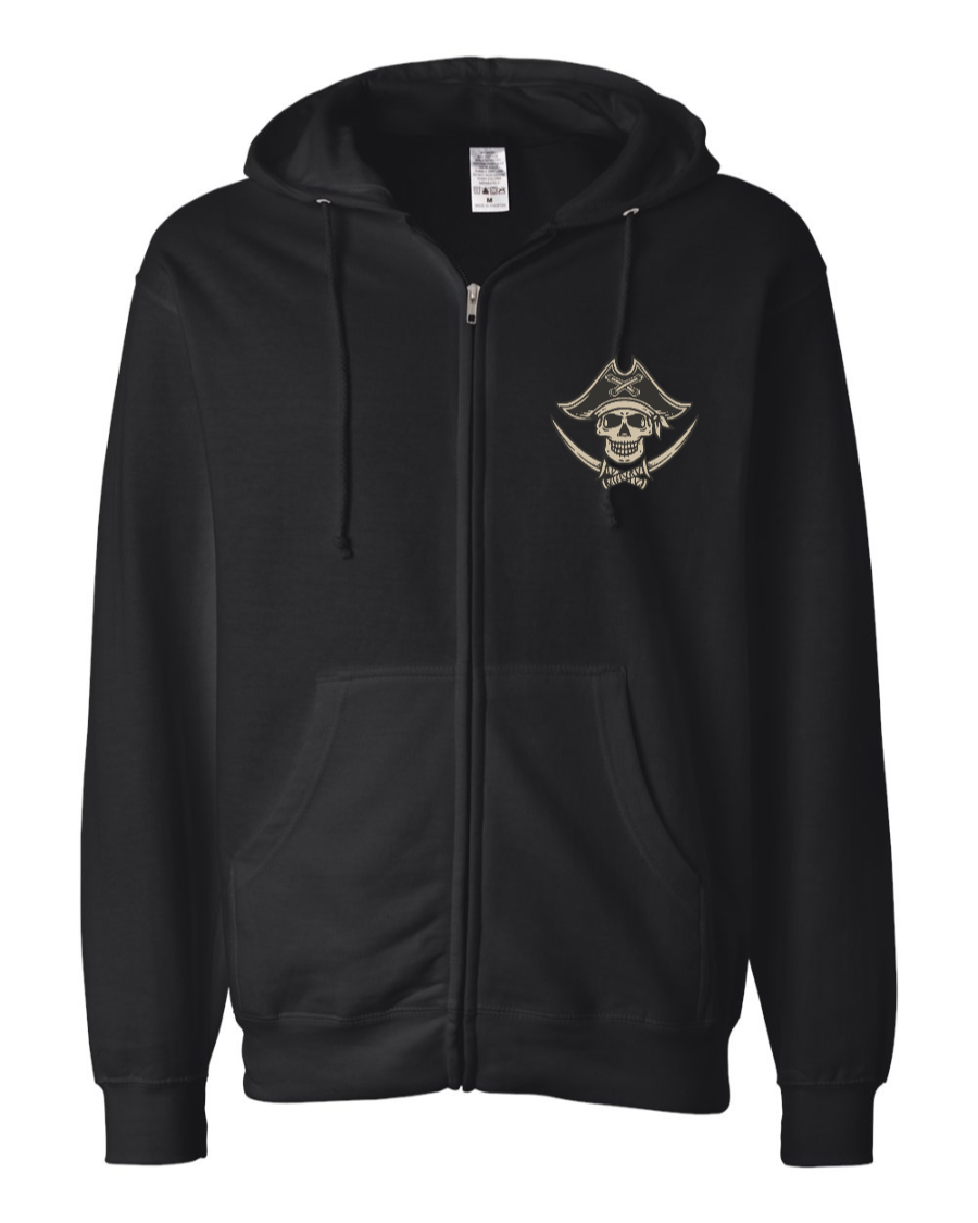 Dead Men Tell No Tales Mid-weight Full-Zip Hoodie