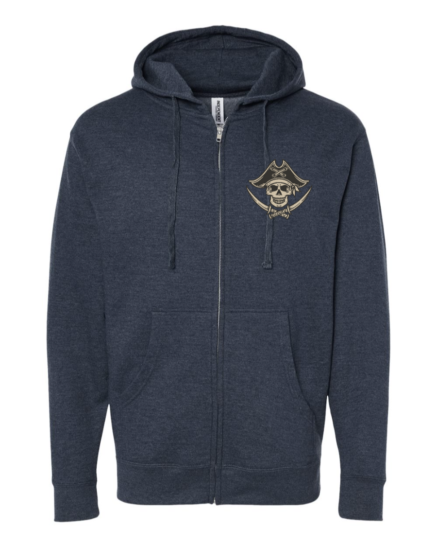 Dead Men Tell No Tales Mid-weight Full-Zip Hoodie