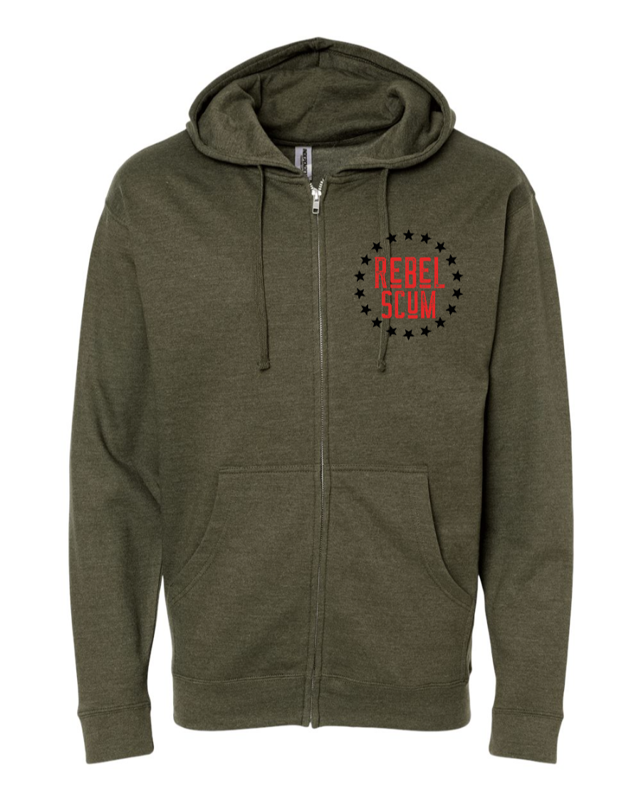 Rebel Scum Mid-weight Full-Zip Hoodie