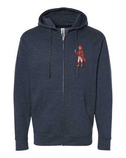 A Pirates Coffee Life Mid-weight Full-Zip Hoodie