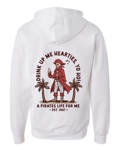 A Pirates Coffee Life Mid-weight Full-Zip Hoodie