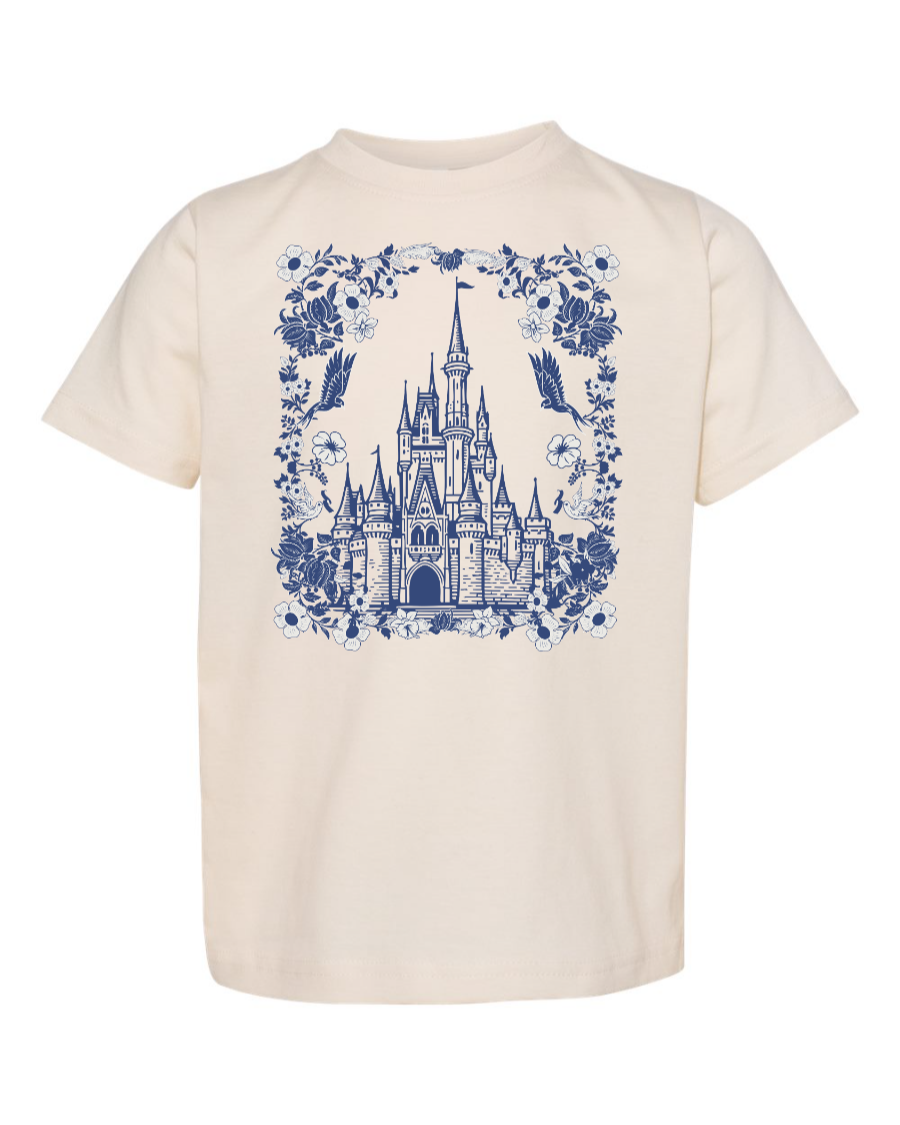 Floral Cinderella Castle TODDLER T-Shirt