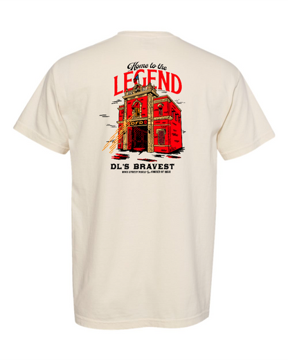 Home to the Legend - Firestation - 100% Cotton T-Shirt
