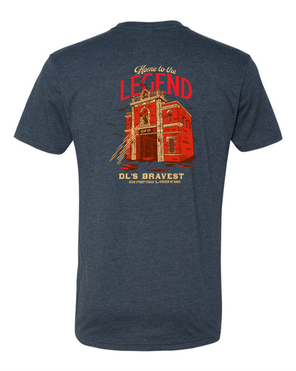 Home to the Legend - Firestation - Next Level Shirt