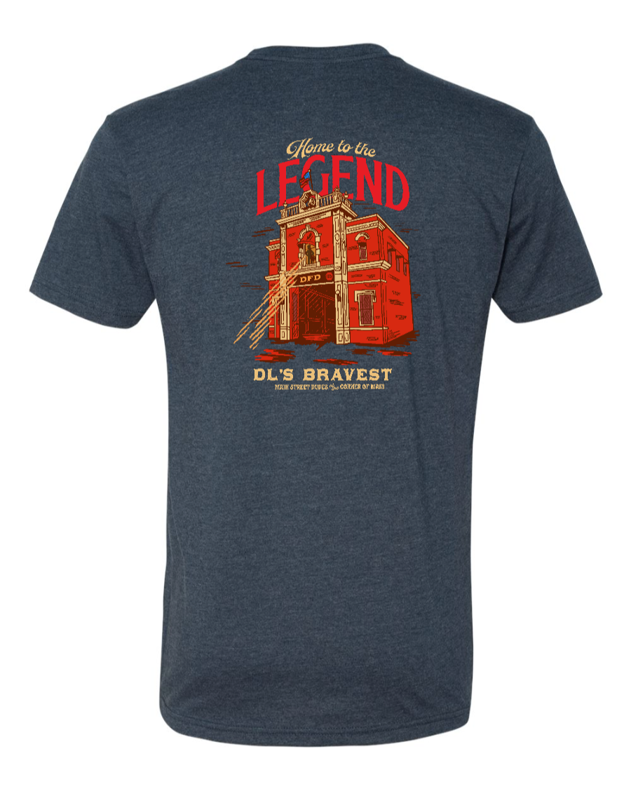 Home to the Legend - Firestation - Next Level Shirt