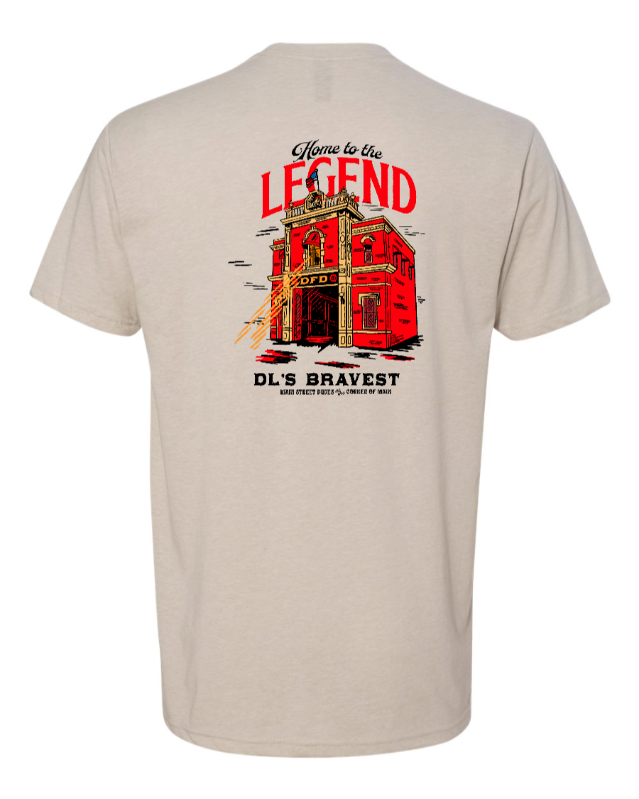 Home to the Legend - Firestation - Next Level Shirt