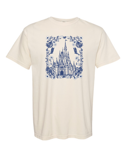 Floral Cinderella Castle - 100% Cotton