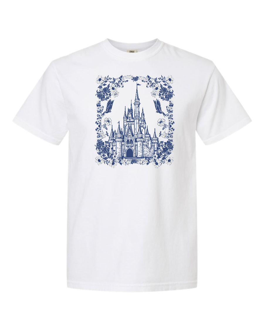 Floral Cinderella Castle - 100% Cotton