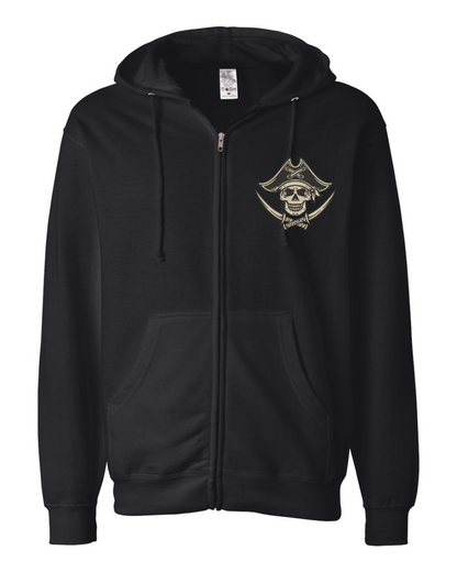 Dead Men Tell No Tales Mid-weight Full-Zip Hoodie