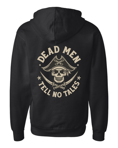 Dead Men Tell No Tales Mid-weight Full-Zip Hoodie