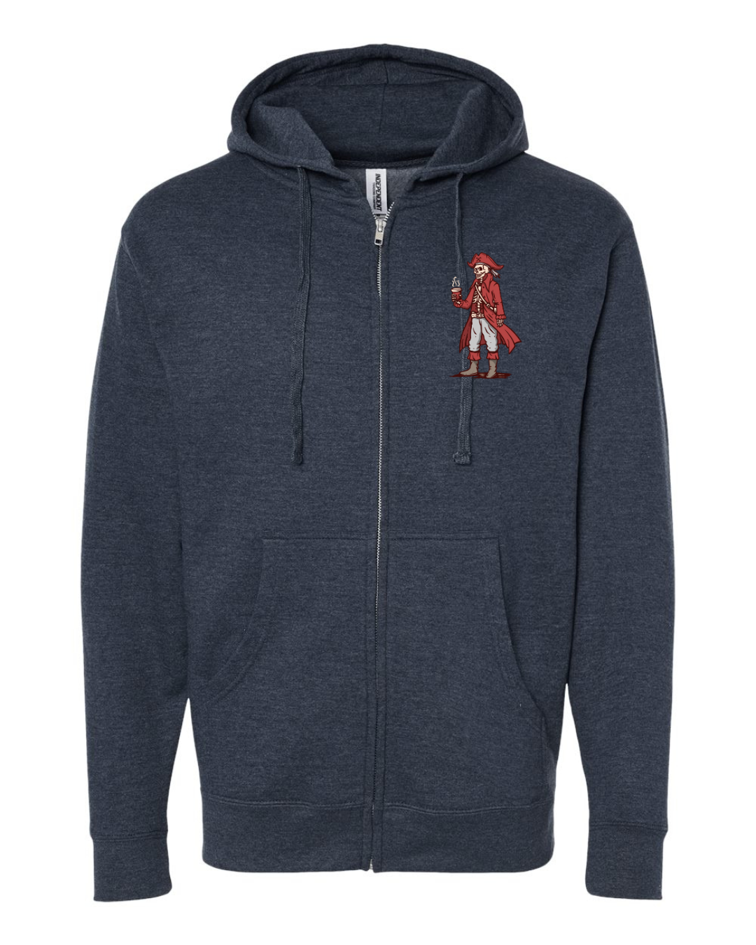 A Pirates Coffee Life Mid-weight Full-Zip Hoodie