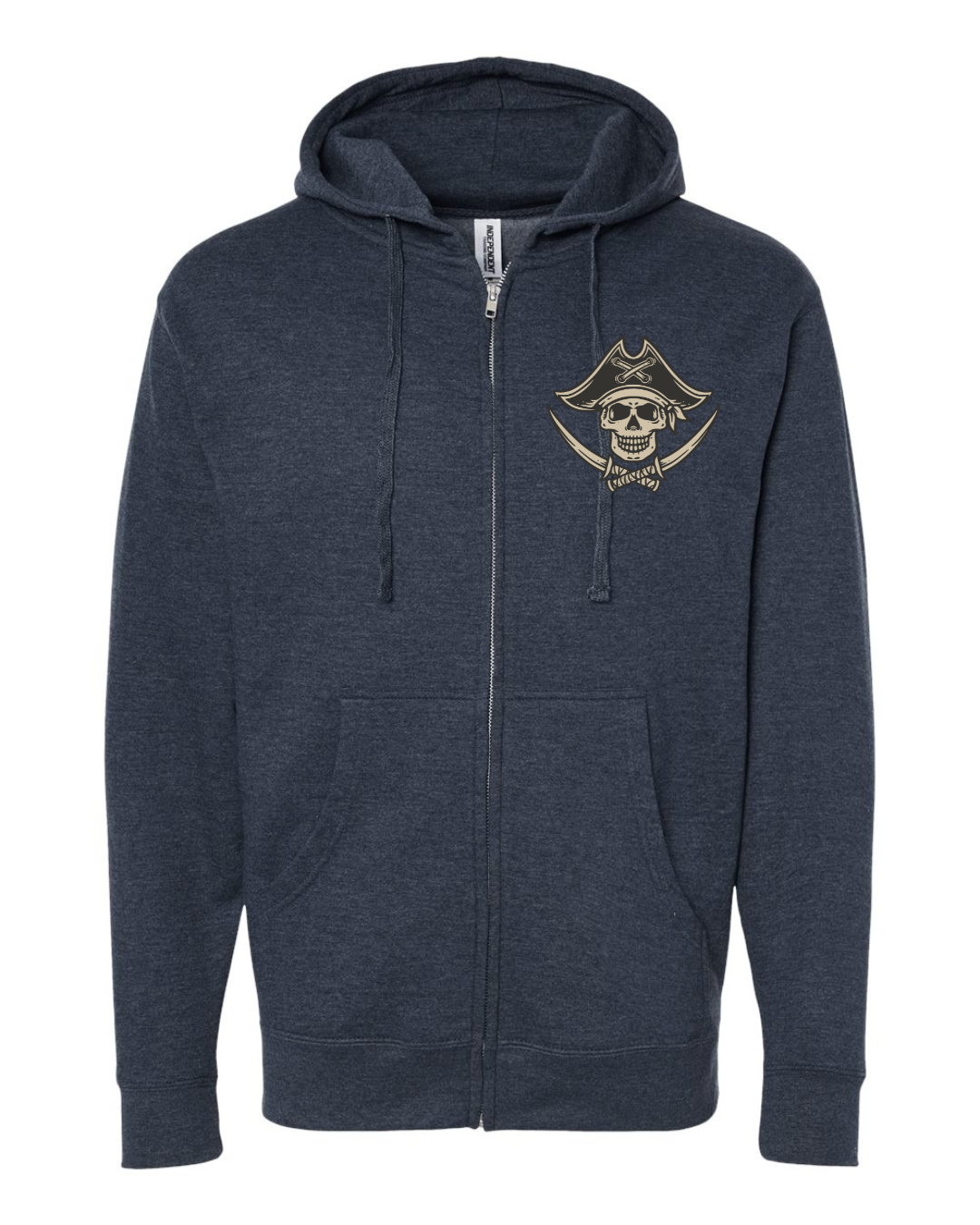 Dead Men Tell No Tales Mid-weight Full-Zip Hoodie