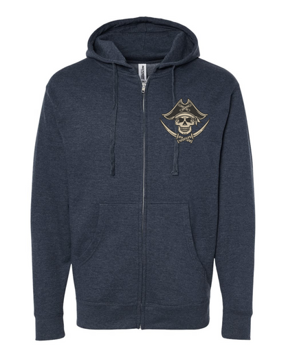 Dead Men Tell No Tales Mid-weight Full-Zip Hoodie