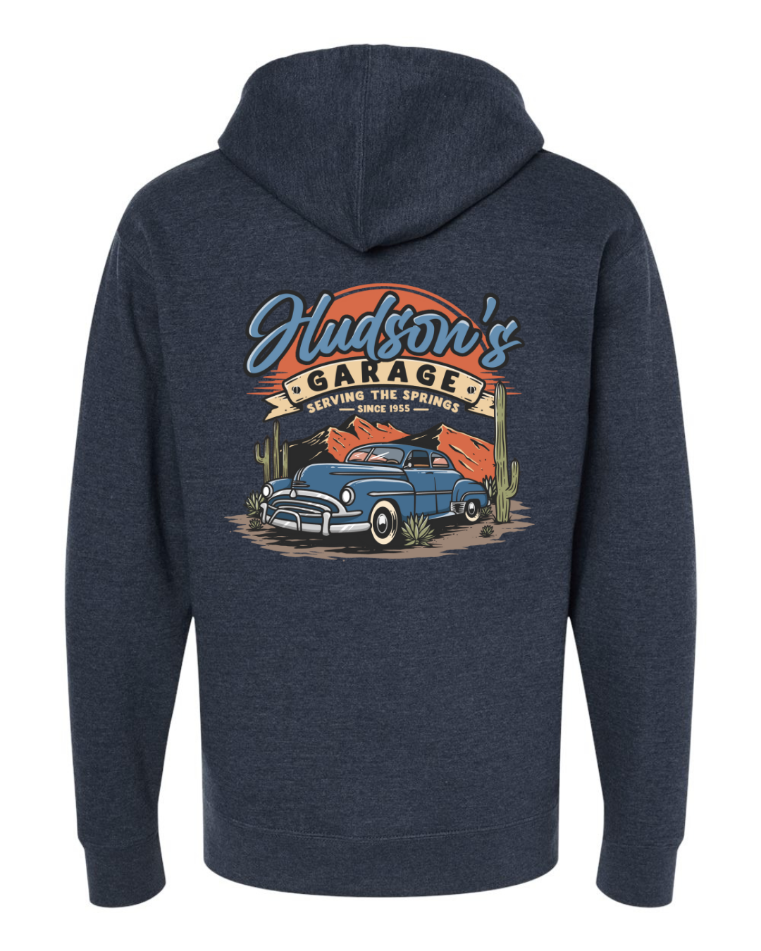 Hudson's Garage Mid-weight Full-Zip Hoodie