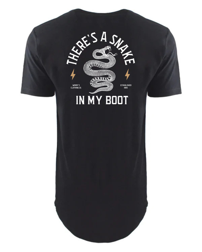 Snake in My Boot - Long Body T-Shirt