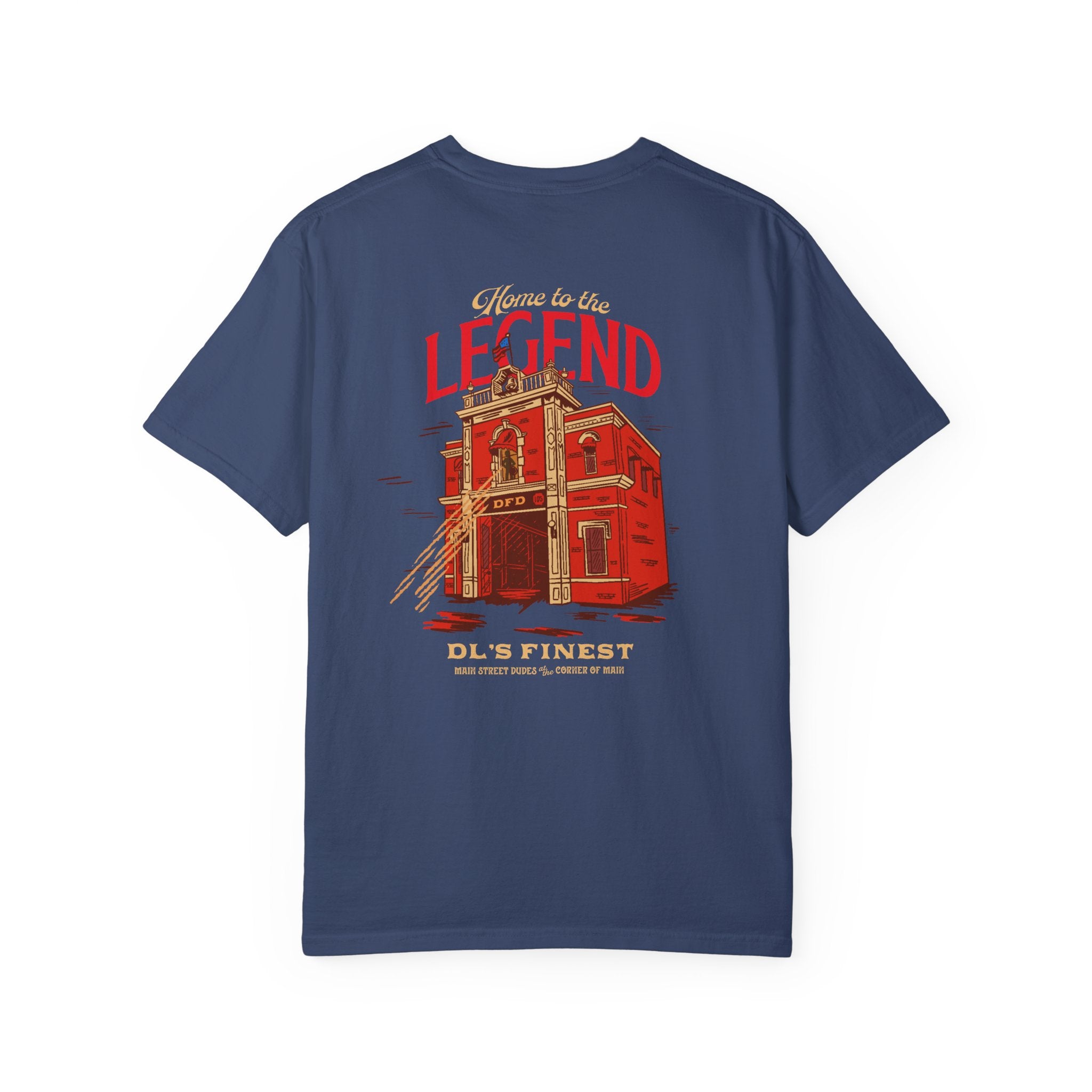 Home to the Legend - Firestation - 100% Cotton T-Shirt