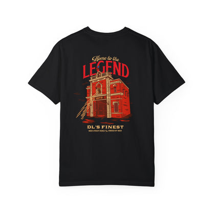Home to the Legend - Firestation - 100% Cotton T-Shirt