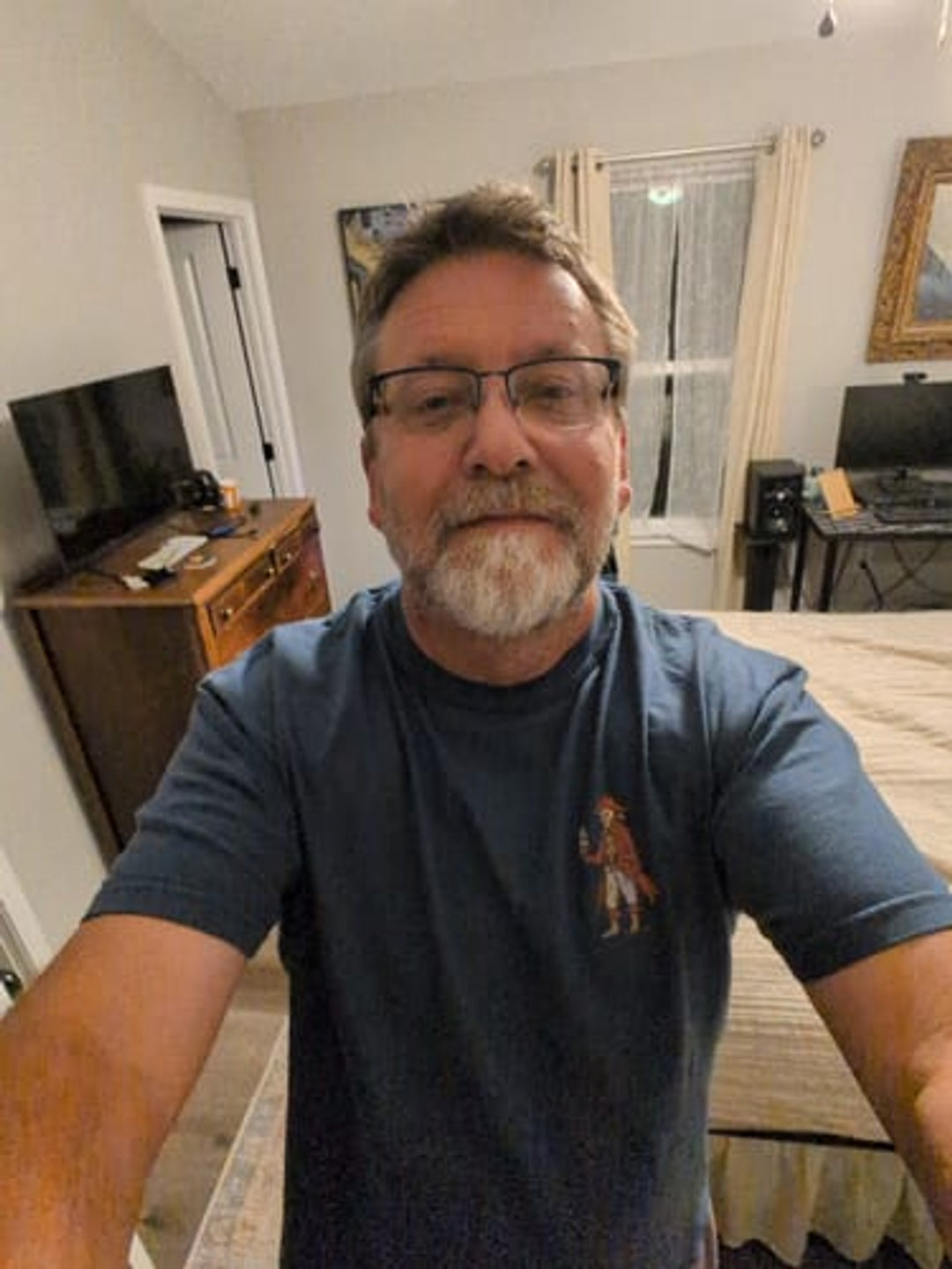 Patrick M. wearing his Pirates Coffee Life tee